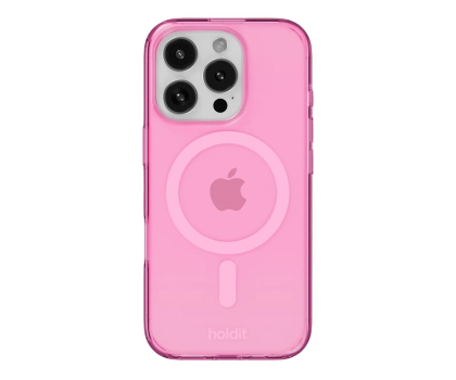 Etui do telefonów Holdit MagSafe Case iPhone 16 Pro Max Przezroczysty/ różowy 16717